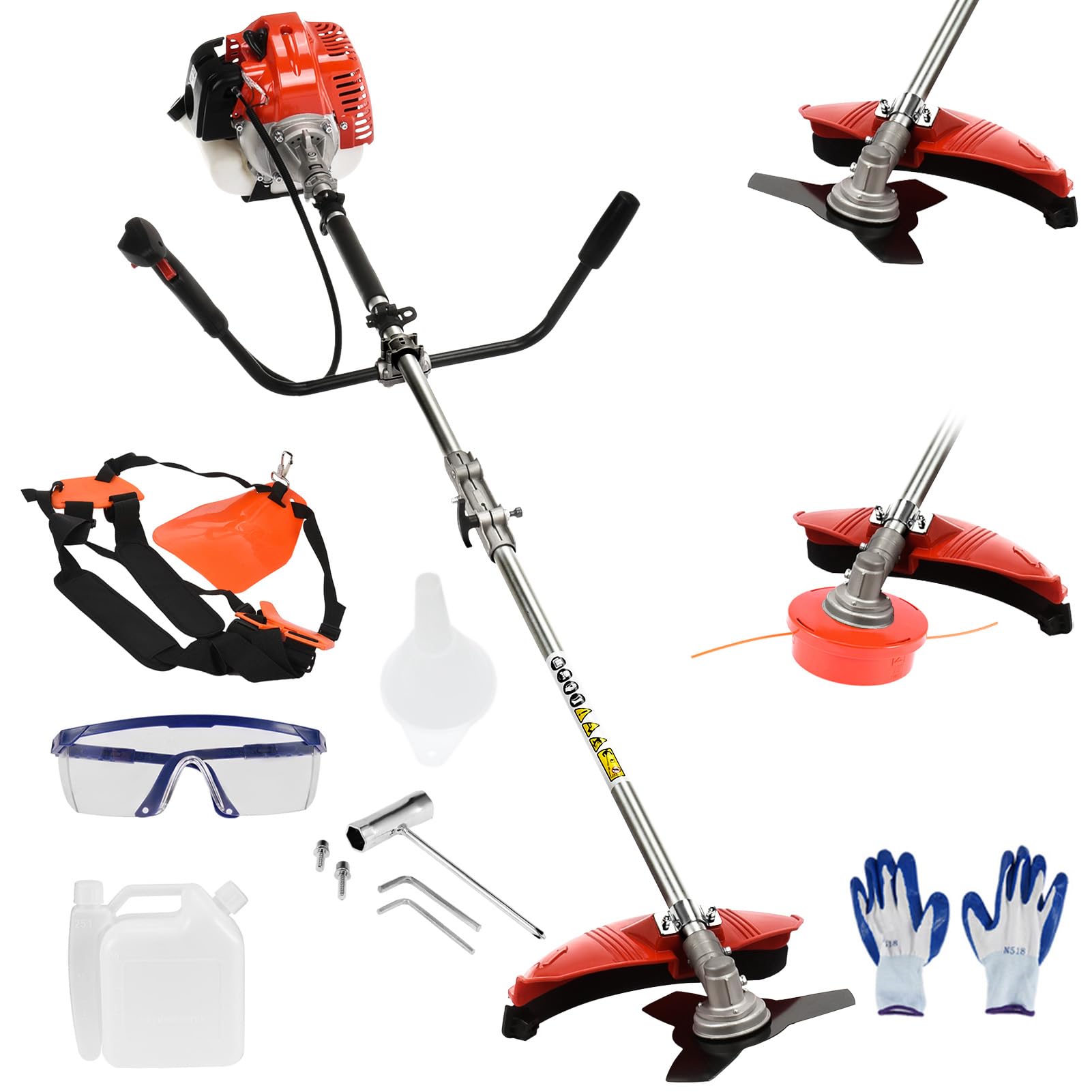 Amazon.com : curfair 52cc 2-Cycle Weed Eater Gas Powered, 6-in-1